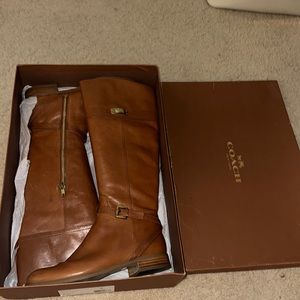 NWT Coach Riding Boots Size 8
